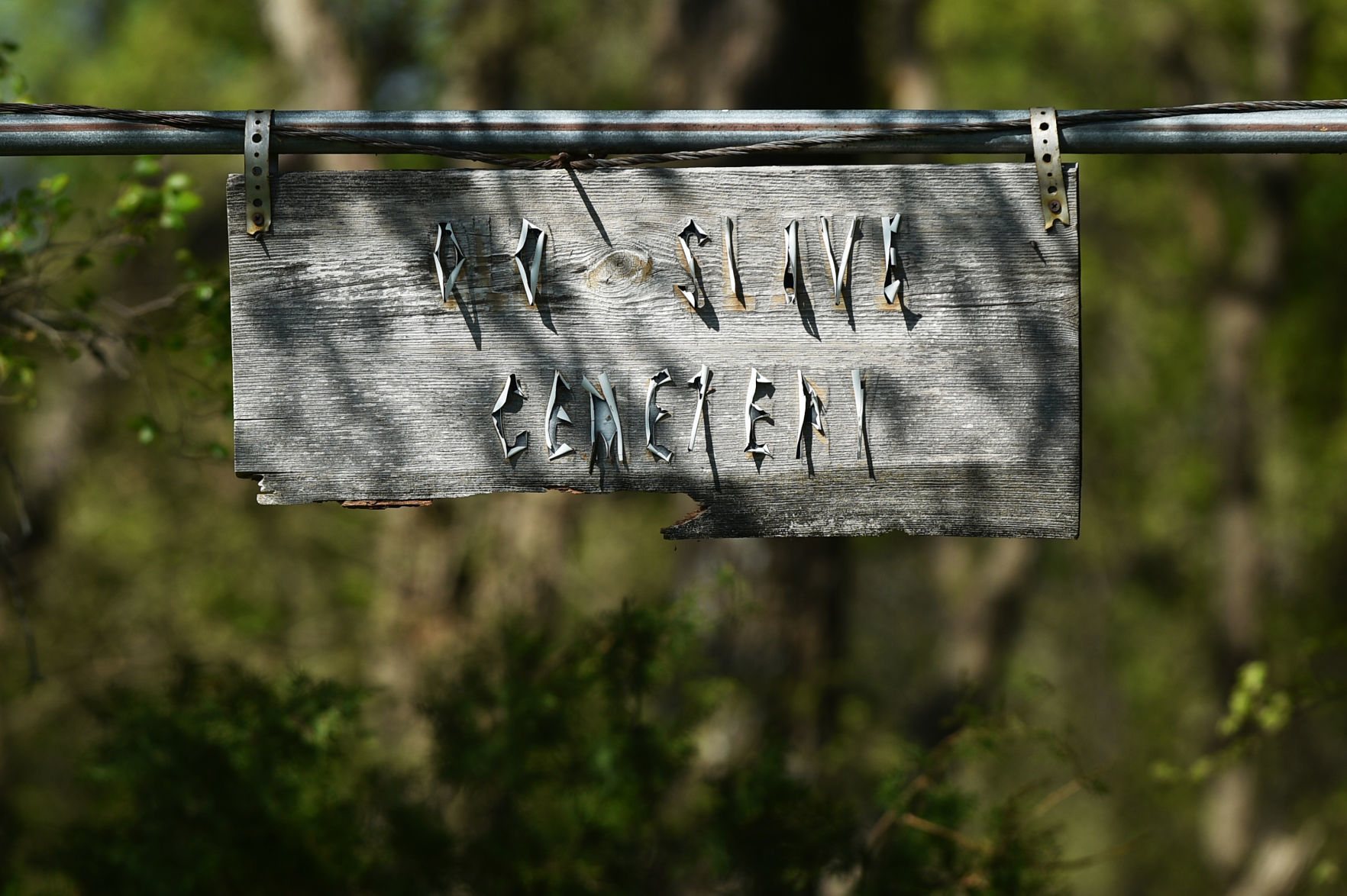 Cemetery sign